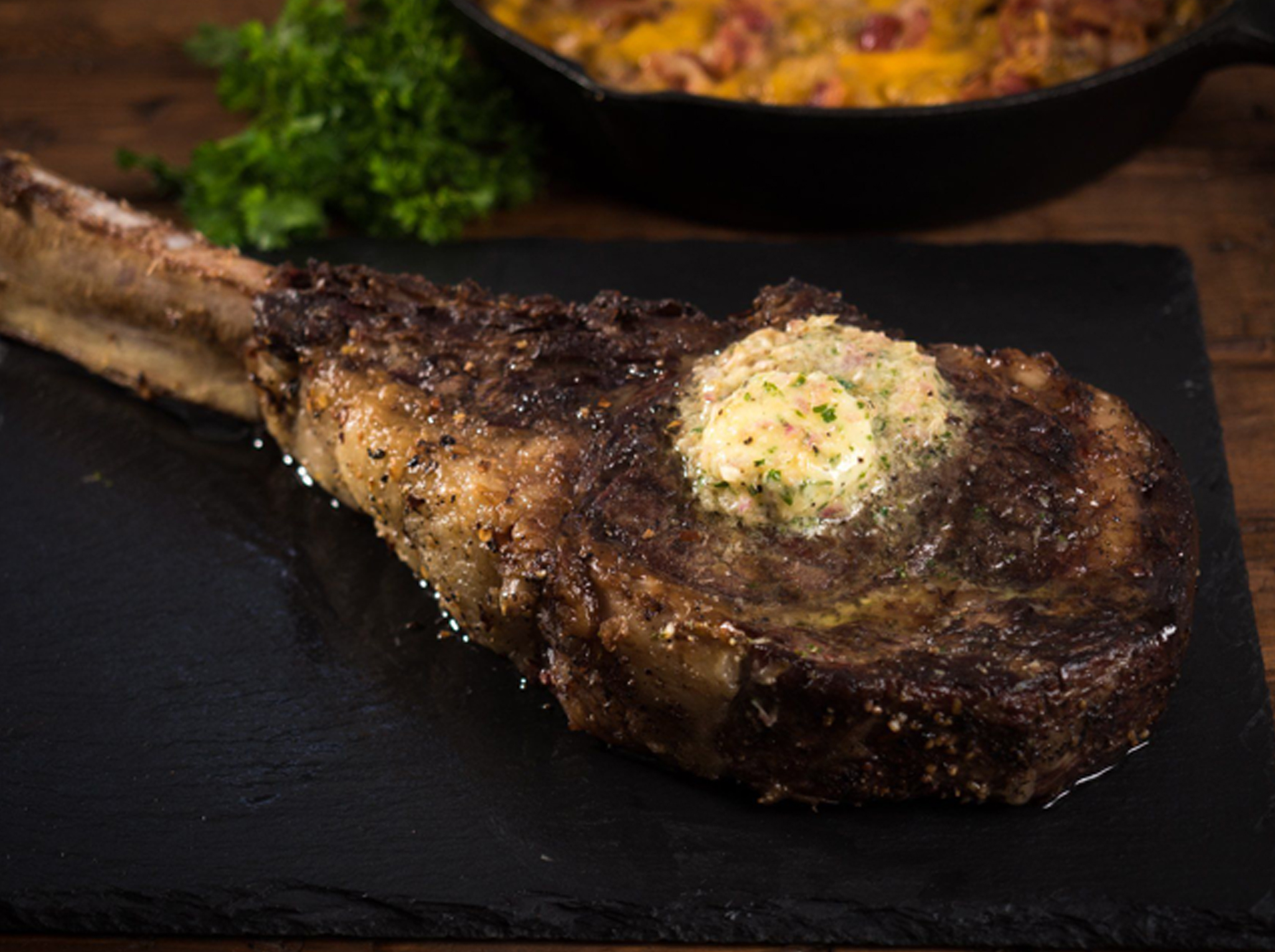 Tomahawk Steak with Cowboy Butter